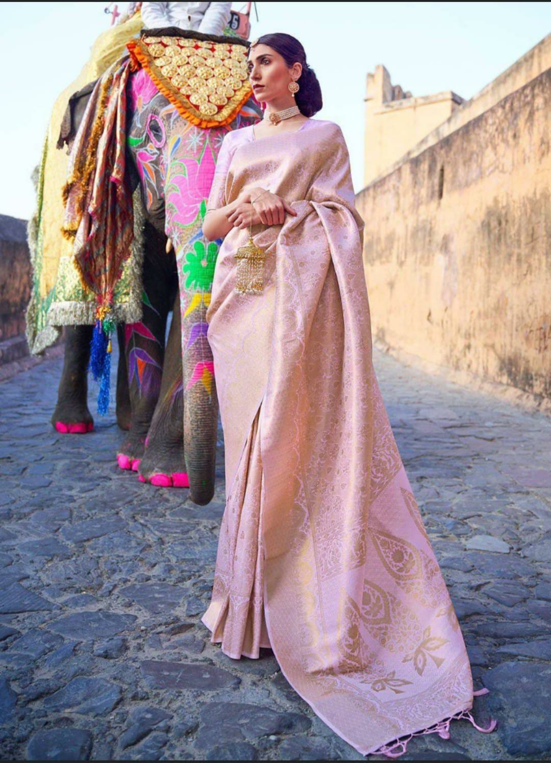 SOFT-LICHI SILK SAREE