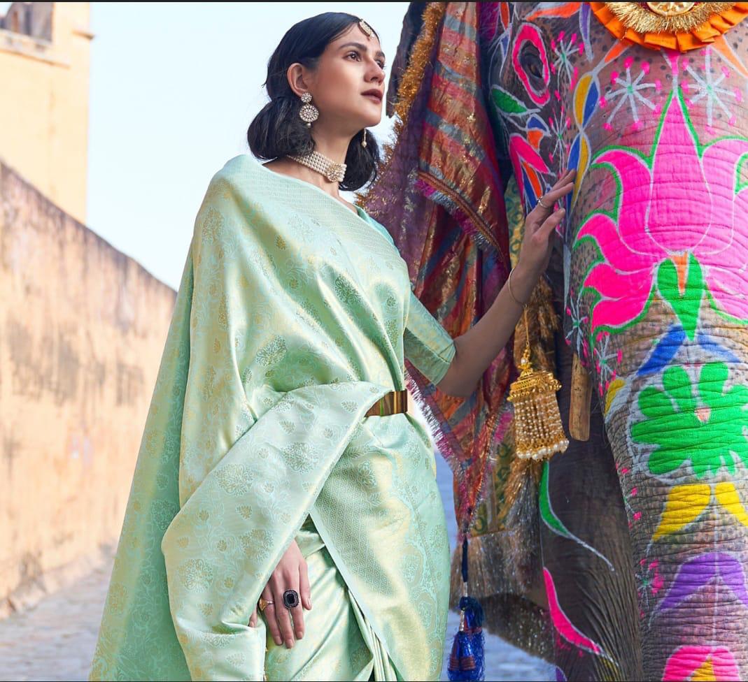 SOFT-LICHI SILK SAREE