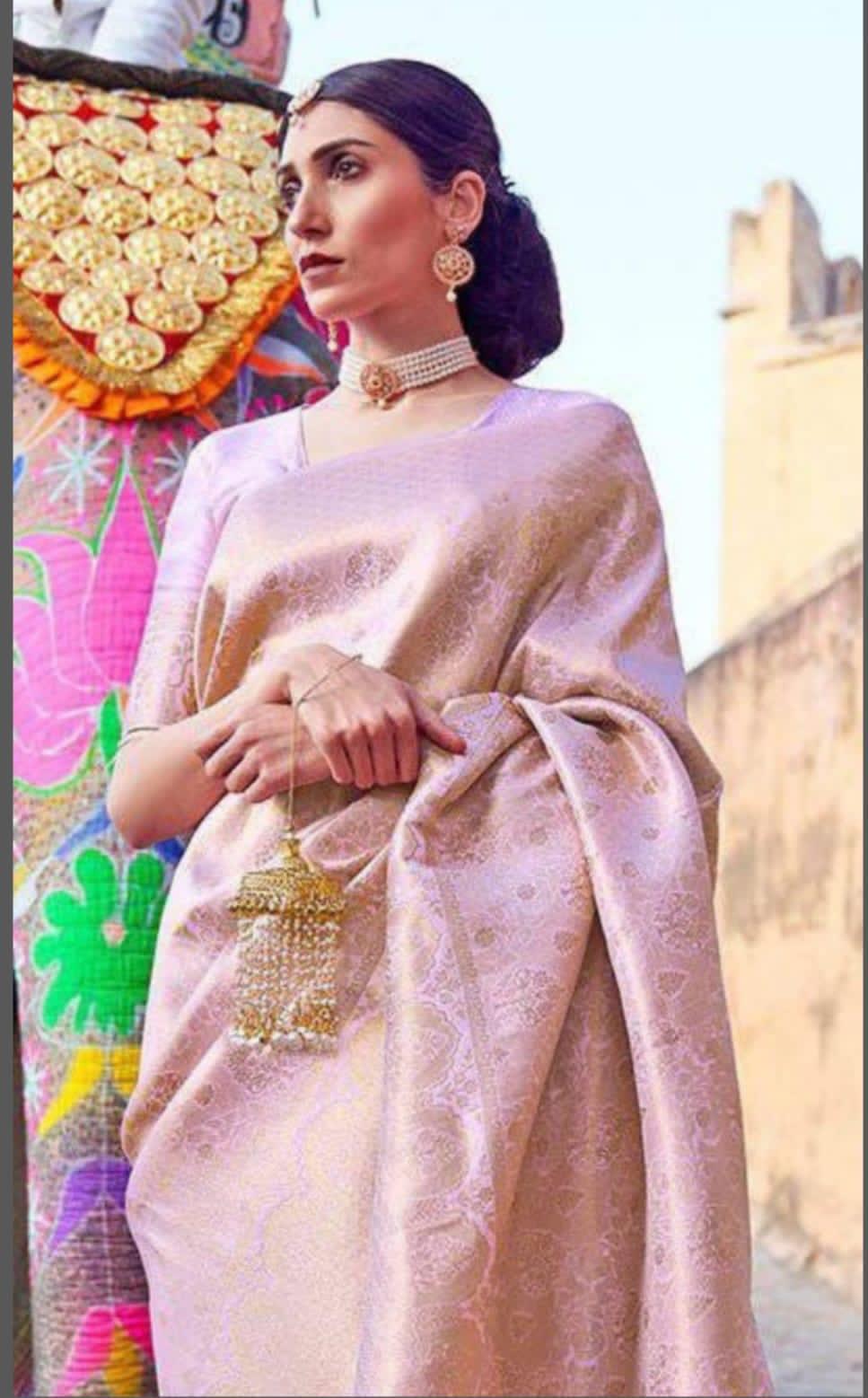 SOFT-LICHI SILK SAREE