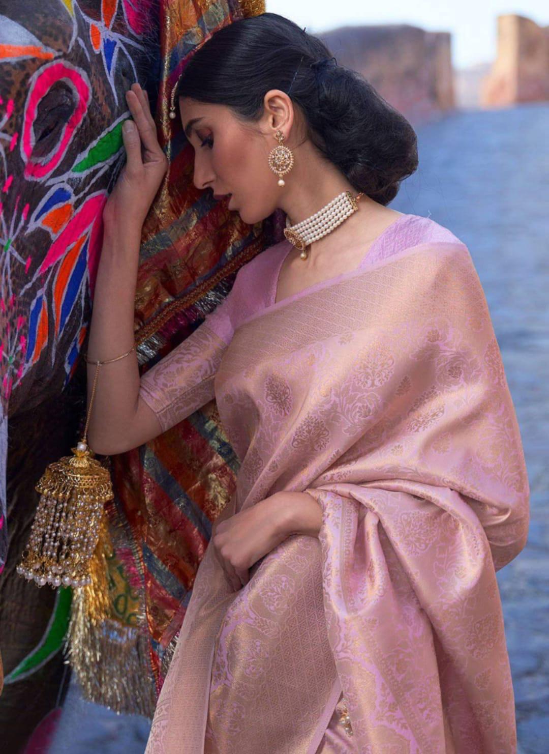 SOFT-LICHI SILK SAREE