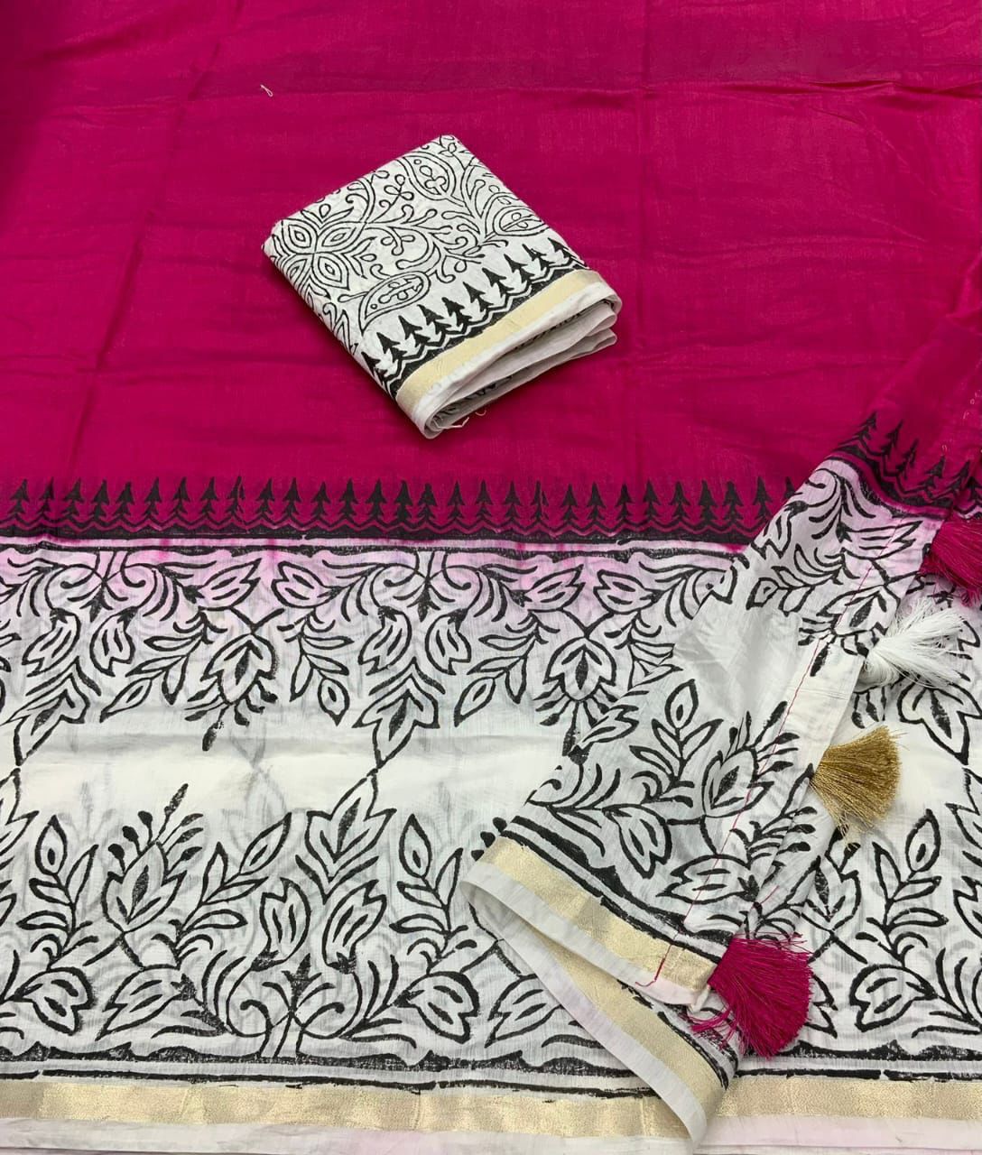 CHANDERI COTTON SAREE