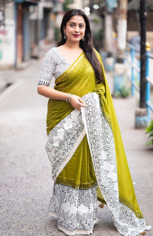 CHANDERI COTTON SAREE